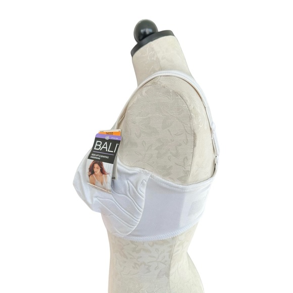 Bali NEW Live It Up Seamless Underwire Bra Petal Pattern White Size 36DD - Picture 8 of 16